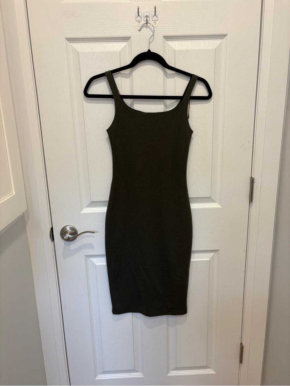 Zara Trafaluc Classic Olive Bodycon Tank Dress - Women's #1296